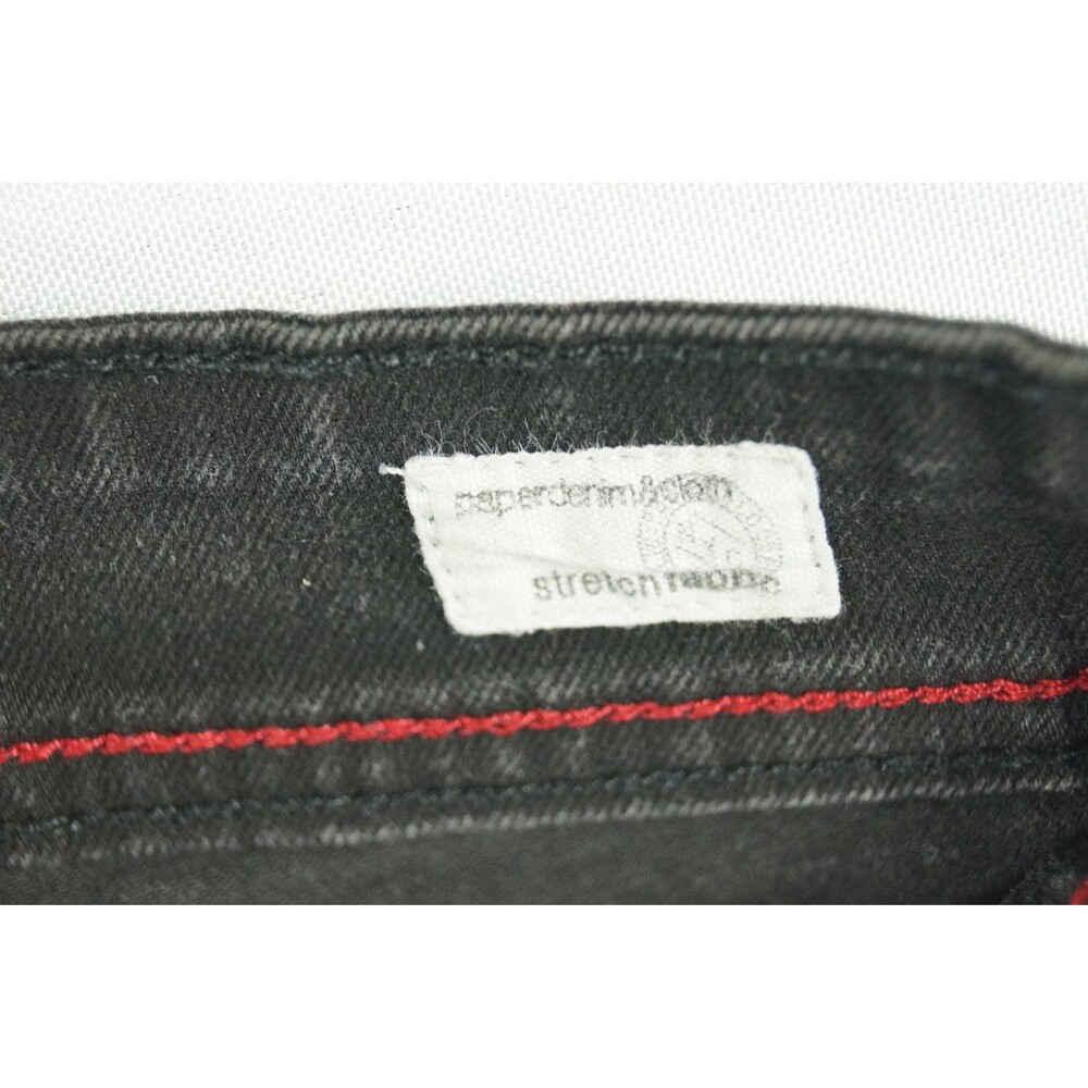 Paper Denim Women’s Charcoal Gray Slim Straight Jeans Stretch Mid Rise Casual - Picture 4 of 11